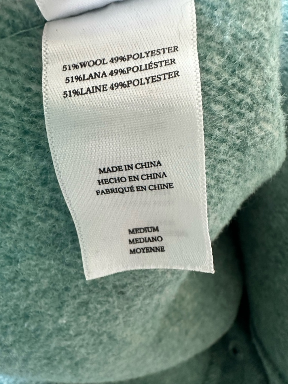 Rails Connie Wool Blend Chevron Shacket Mint M GUC Cabincore - Picture 8 of 8